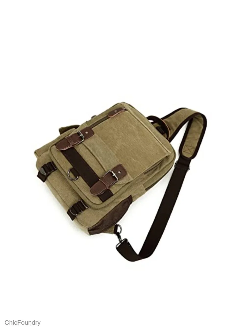 Canvas Messenger Bag Crossbody Shoulder Bag Retro Sling Bag 13 Inch Laptop